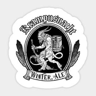 Krampus Winter Ale (Alt Print) Sticker